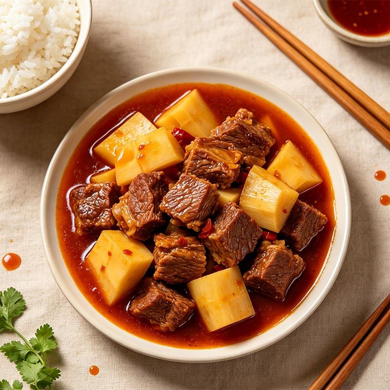 Braised Beef With Bamboo Shoots factory