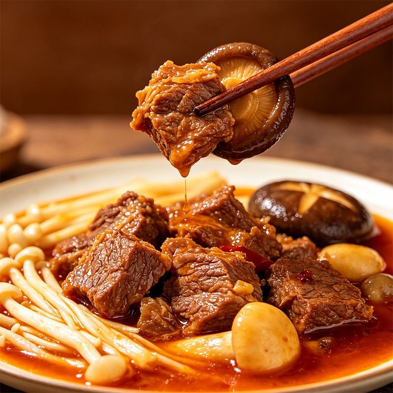 Braised Beef With Mushroom factory