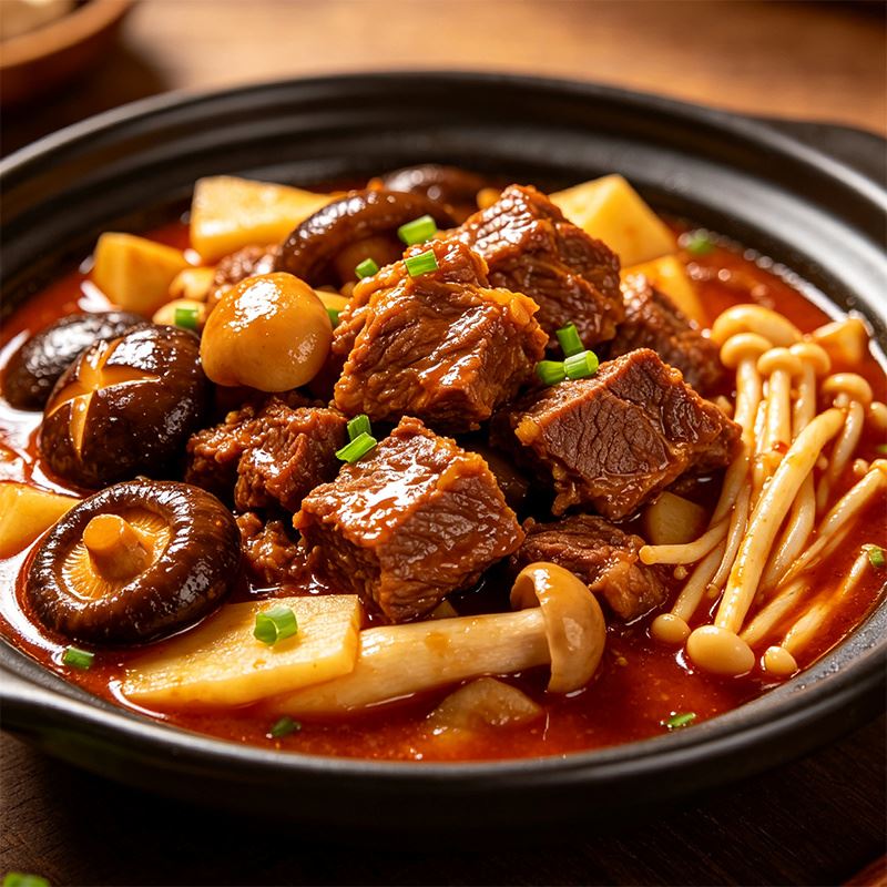 Braised Beef with Mushroom