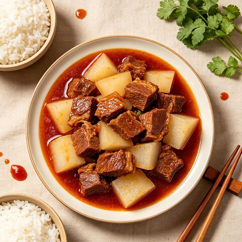 Braised Beef With Radish factory