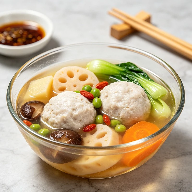 Frozen Lotus Root Pork Meatballs high quality