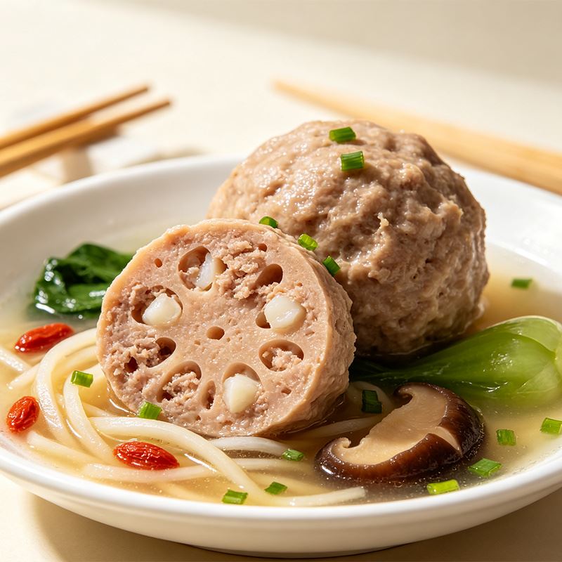 Frozen Lotus Root Pork Meatballs