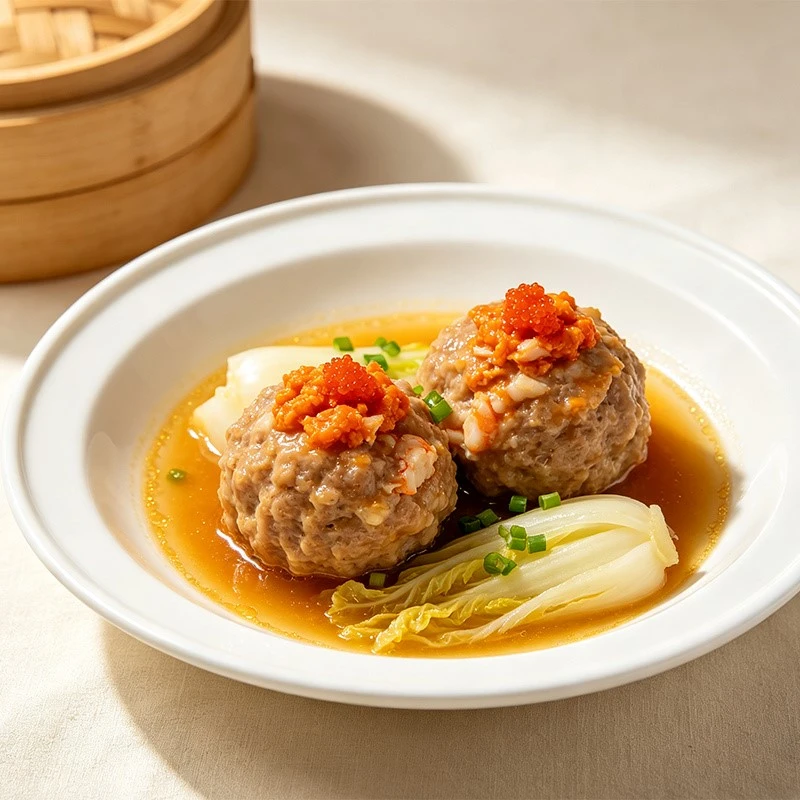 Pre-made Chinese Lion's Head Meatballs
