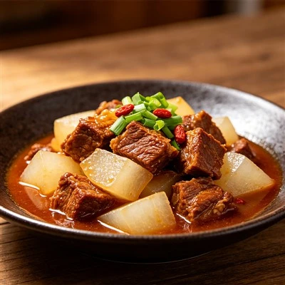 Braised Beef with Radish