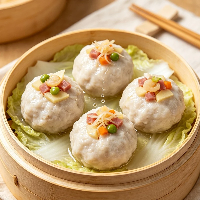 Winter Bamboo Shoot And Pork Meatballs factory