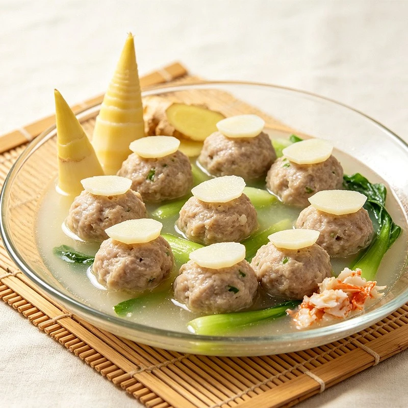Winter Bamboo Shoot Meatballs factory